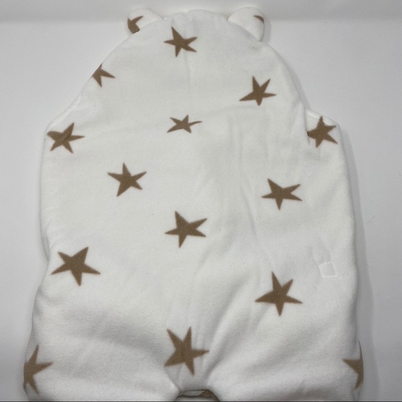 NEW Baby Fleece Hooded Swaddle Sleep Sack 3-6M - Picture 6 of 8